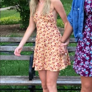 Urban Outfitters Yellow Floral Sundress